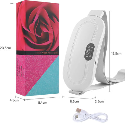 Heating Pad for Period Cramps, 5000 mAh Large Capacity, 5-10h Working Time, Portable Cordless Menstrual Heating Pad with 3Heat L