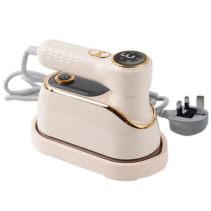 Portable Clothes Steamer with LCD Screen Handheld Hanging Iron with 180° Rotatable Handle 3 Steam Levels for Travel Home Office