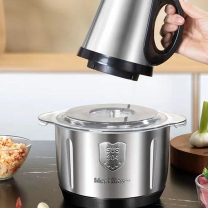 5L Meat grinder Electric Meat Grinders Stainless Steel Food Crusher Multifunctional Vegetable Slicer Chopper Mincer
