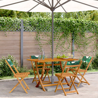 Two cream white solid wood bistro chairs with fabric seats, stylish and comfortable for dining or casual seating.