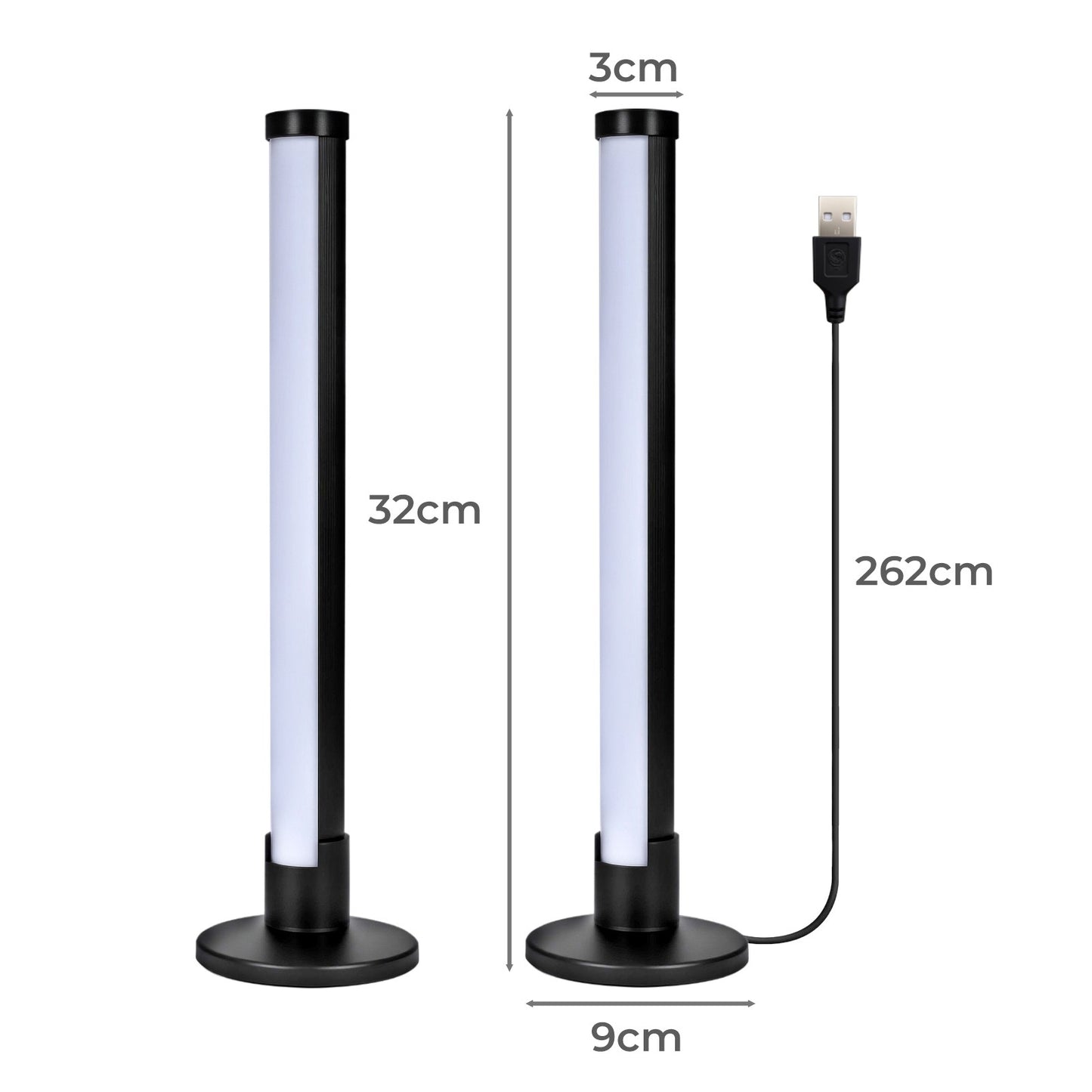 Livoshop Emitto 2X Smart RGB LED Light Bars with color-changing, music sync, ambient lighting for gaming and home decor