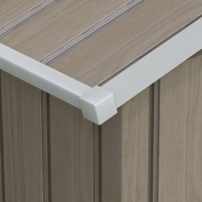 7×4ft Metal Garden Storage Shed – Vented Outdoor Storage with Floor Kit