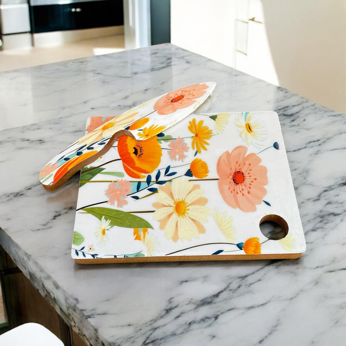 28CM CHOPPING BOARD WITH KNIFE