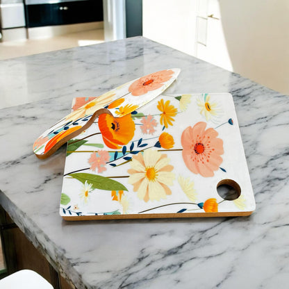 28CM CHOPPING BOARD WITH KNIFE