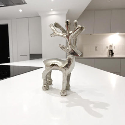 6" NICKEL PLATED REINDEER
