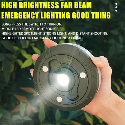 HOMCOM 2-pack 10M portable camping string lights, waterproof outdoor string lights with stowable design for camping or outdoor use