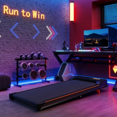 Folding Under-Desk Walking Pad Treadmill with Magnetic Remote Control