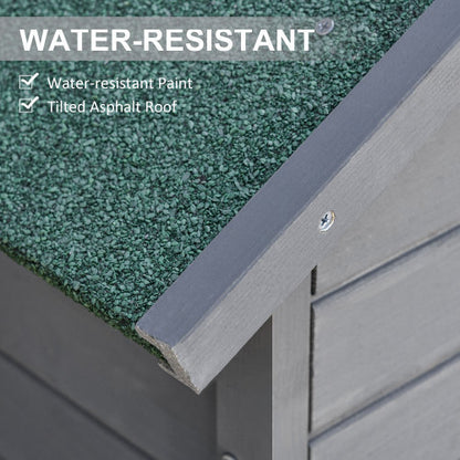 Wooden Garden Storage Shed – Outdoor Utility Cabinet with 3 Shelves