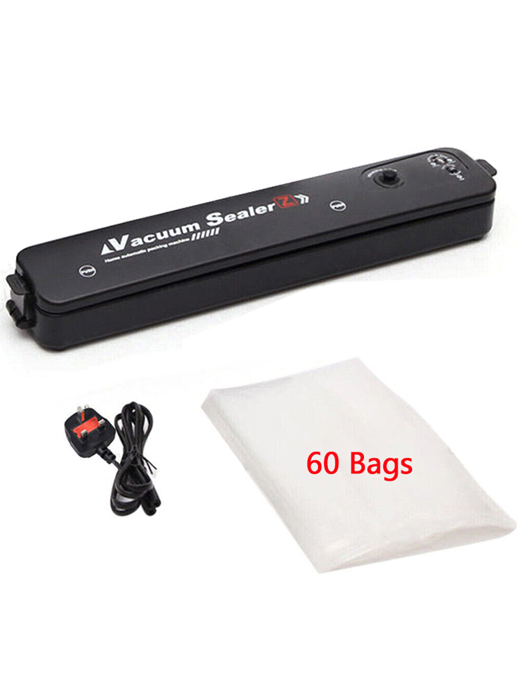 Vacuum Food Sealer Automatic Manual Sealer Dry Wet Pack Machine With 60 Bags UK