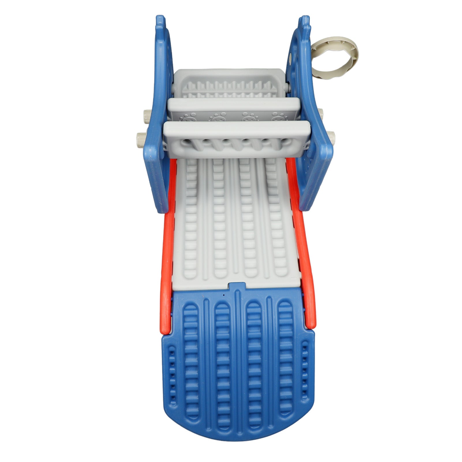 Livoshop toddler indoor foldable dinosaur slide with basketball hoop, suitable for ages 0-3, featuring colorful dinosaur design.