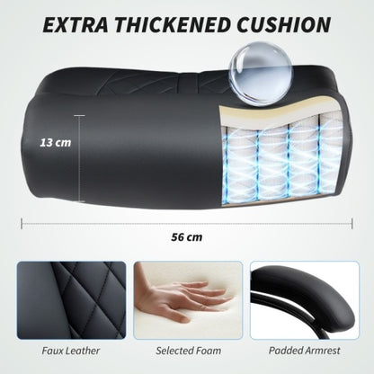 Spring Padded Faux Leather Office Chair