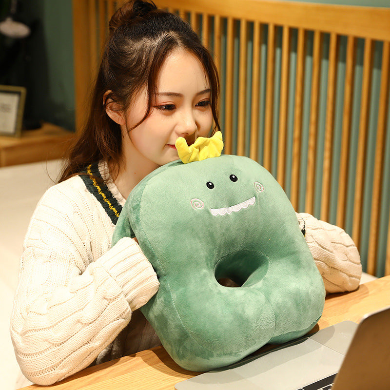 eprolo office nap pillow for children, avocado-shaped classroom sleeping pillow in 35x28x20cm, prone position for rest.