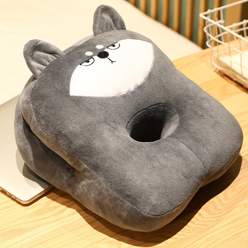 Eprolo office nap pillow for children, avocado-shaped classroom sleeping pillow in prone position, 35x28x20cm.
