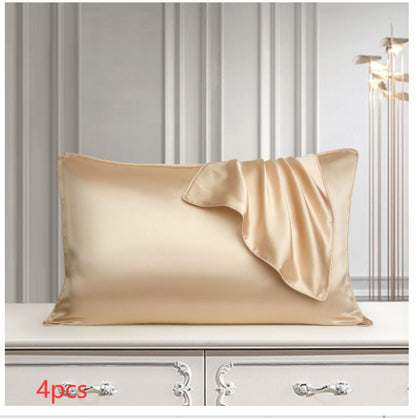 Purple eprolo single-side pure silk pillowcase made from natural mullberry silk, ideal for hair and skin care.