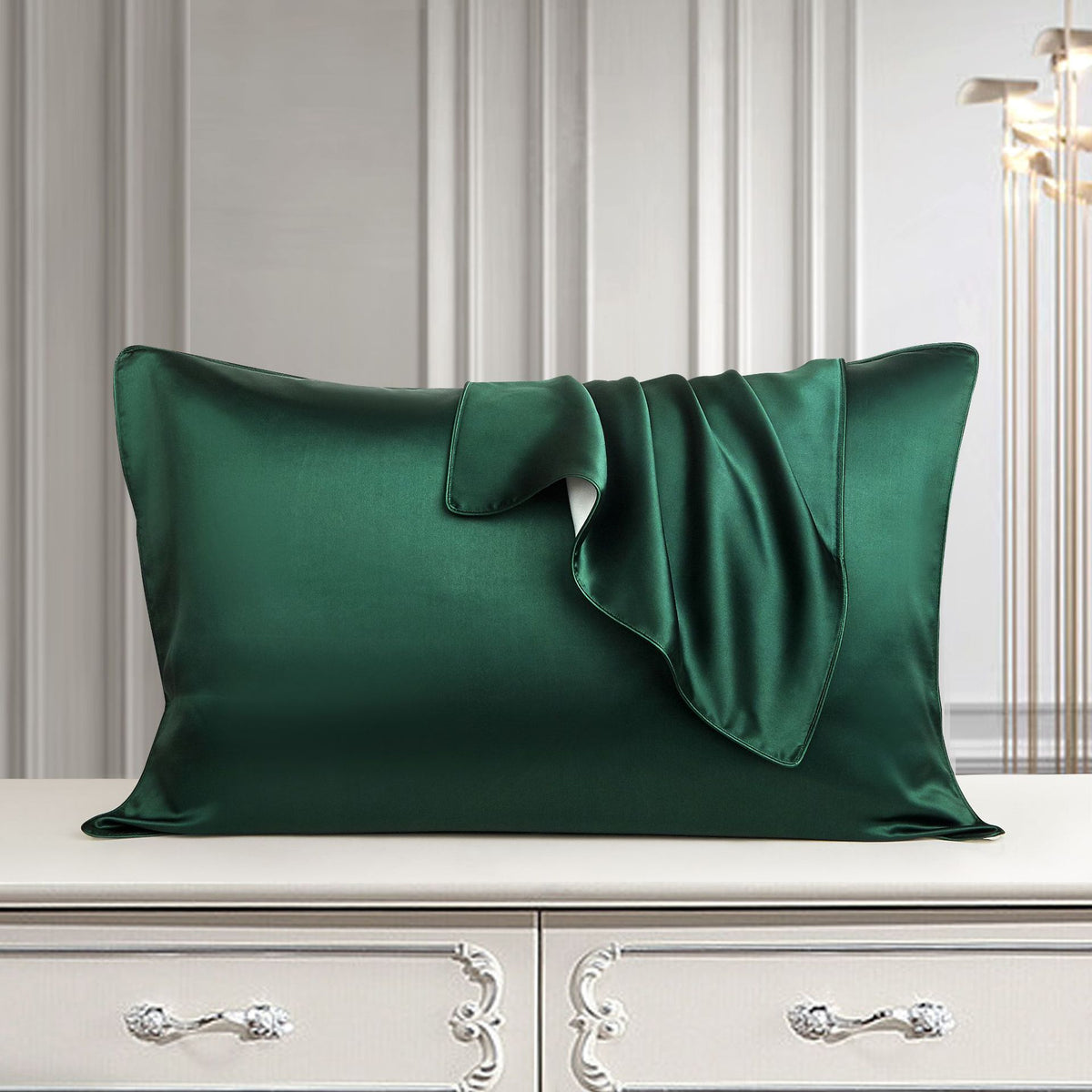 Purple single-side pure silk pillowcase by eprolo, made from natural Mulberry silk for hair and skin care.