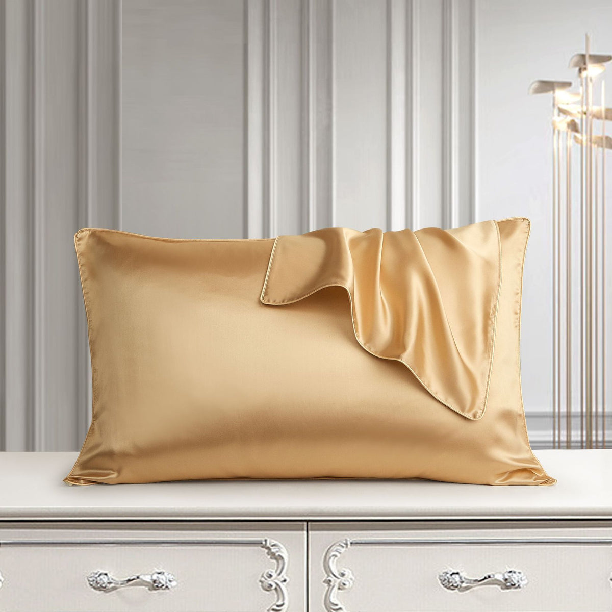 Eprolo single side pure silk pillowcase in purple made from natural Mulberry silk, designed for hair and skin comfort.