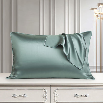 Purple eprolo pure silk pillowcase, one side Mullberry silk, designed for hair and skin care, featuring a smooth, luxurious fabric.
