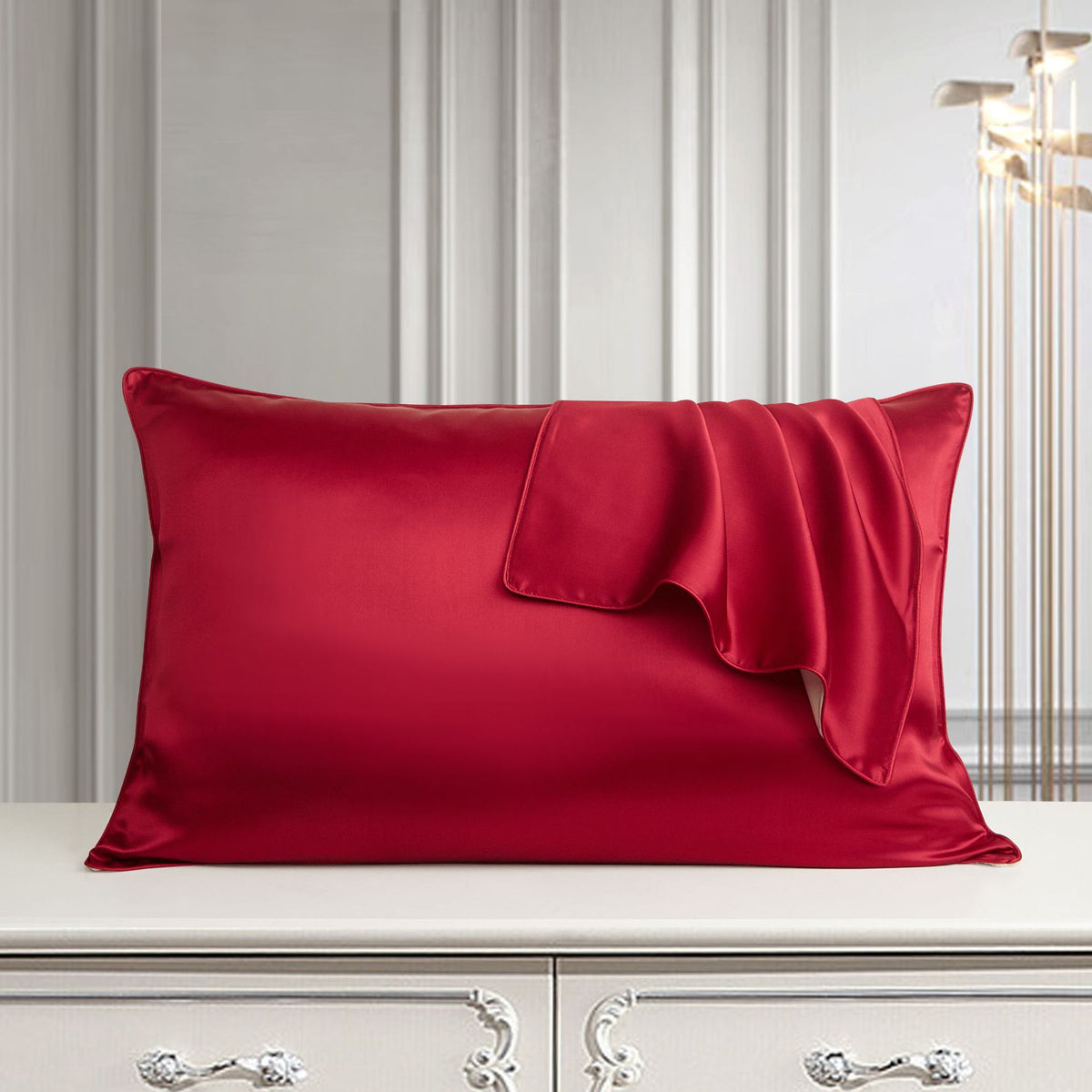 Purple eprolo single-side pure silk pillowcase made from natural Mullberry silk, ideal for hair and skin care.