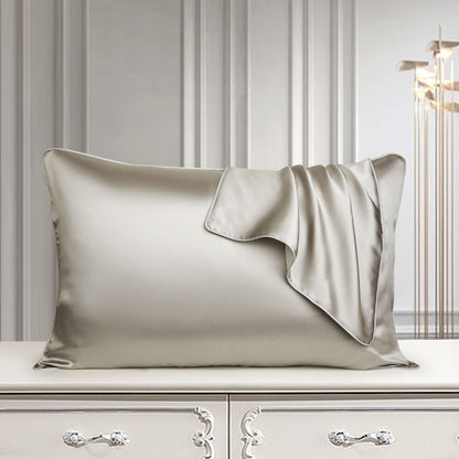 Purple eprolo single-side pure silk pillowcase made from natural mullberry silk, designed for hair and skin care.