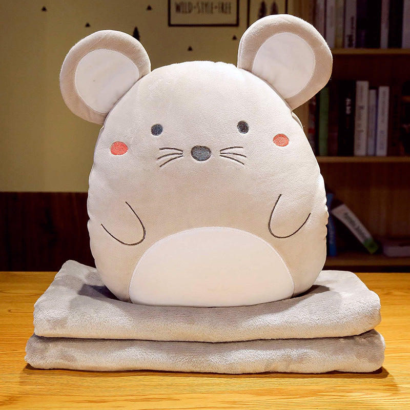 Brown bear cartoon animal pillow blanket by eprolo, featuring soft, multifunctional design in a playful, cozy style.