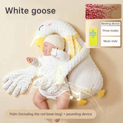 Pink unicorn Babycare Soothing Sleep Aid by eprolo, anti-startle pillow and patting toy for calming newborns and infants.