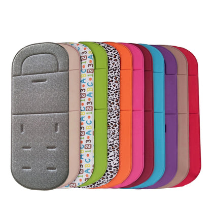Red eprolo baby stroller seat cushion, soft pushchair pad providing comfort and support for infants during outings.