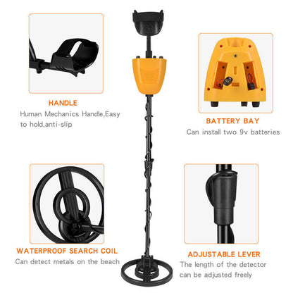 Professional Underground Metal Detector – Waterproof Treasure Finder