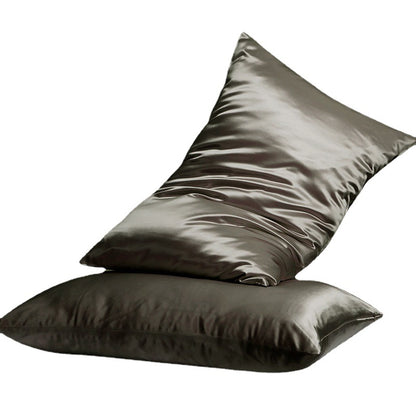 HOMCOM single champagne Mulberry silk pillowcase, 22 M size, with zipper, 51x66cm for luxurious sleeping comfort