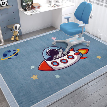 HOMCOM children's room baby crawling blanket in stain-resistant crystal velvet, 80x120cm, soft and comfortable for babies.
