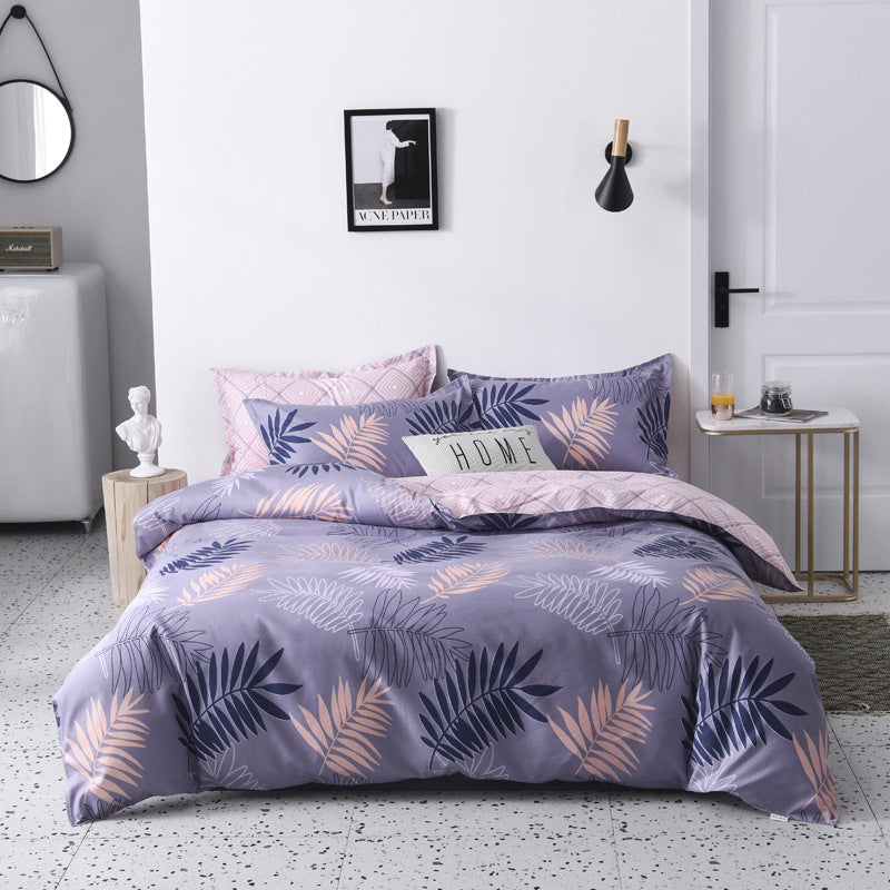 HOMCOM single bed quilt bedding set with a heartbeat pattern, featuring a cozy and stylish design for a single bed.