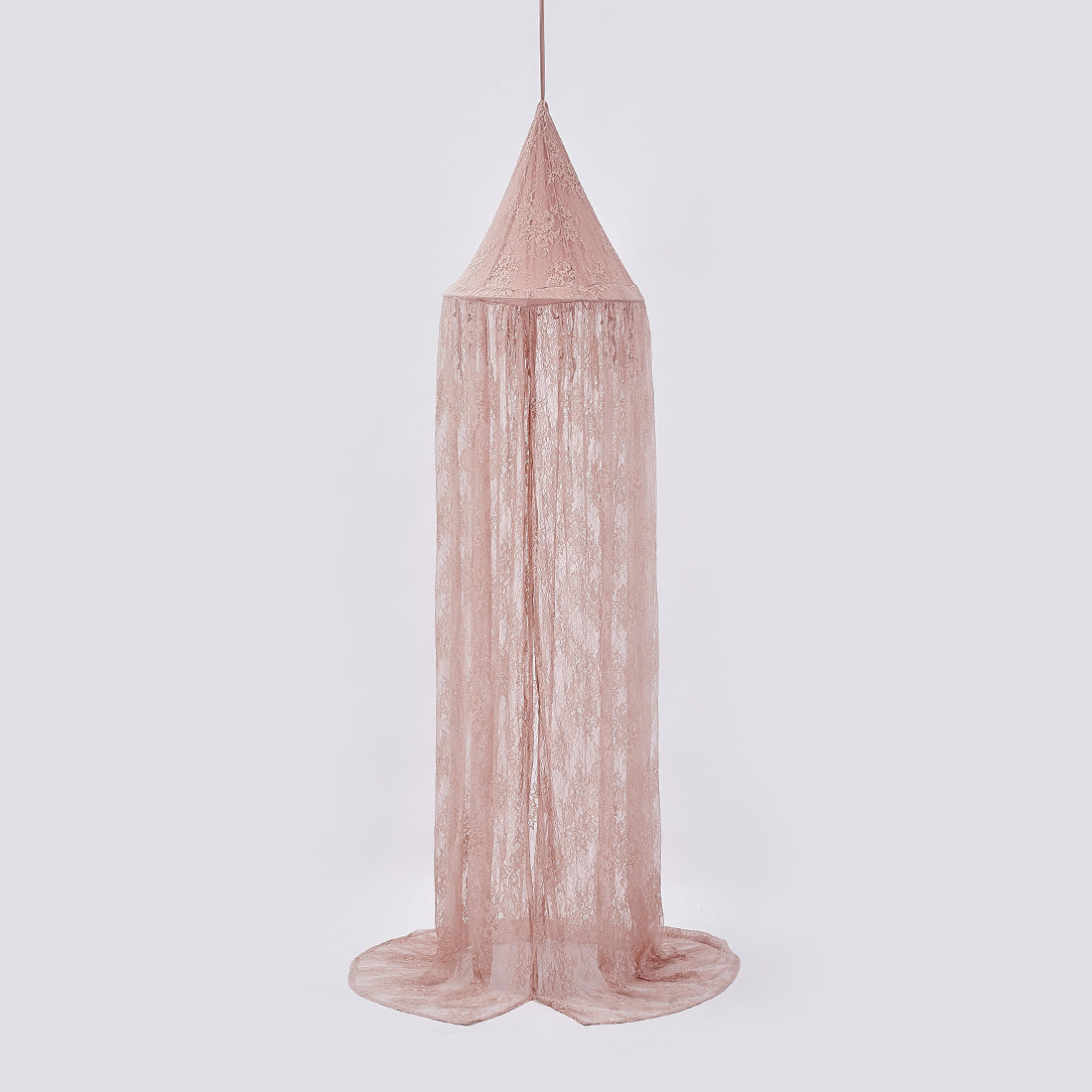 Pink HOMCOM summer crib lace mosquito net bed curtain for a game house or tent, providing protection and a cozy play area for babies.