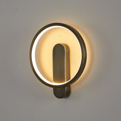 HOMCOM black and gold wall lamp light for bedroom, luxury bedside wall-mounted lamp with modern design and warm glow