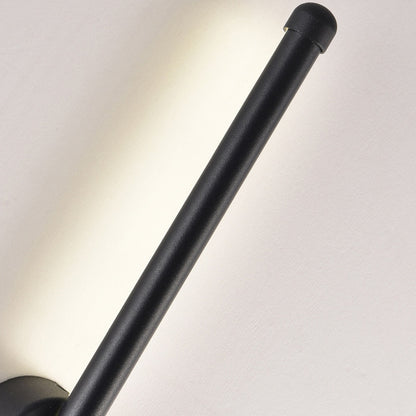 Dimmable LED wall light by HOMCOM, modern long strip sconce for indoor and outdoor use, mounted on wall.