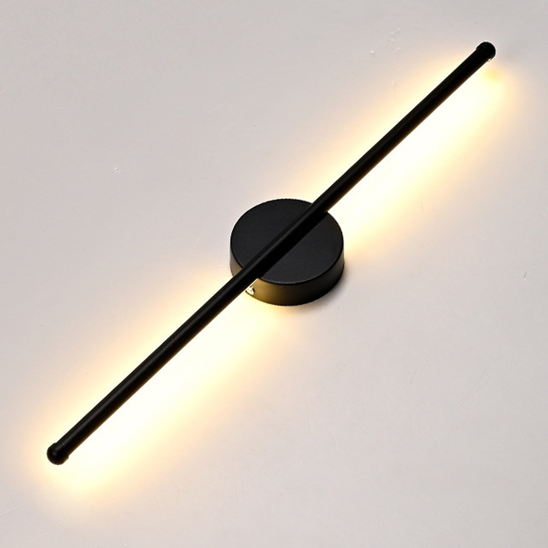 Modern HOMCOM dimmable LED wall light strip, indoor and outdoor sconce, sleek long design with adjustable brightness.