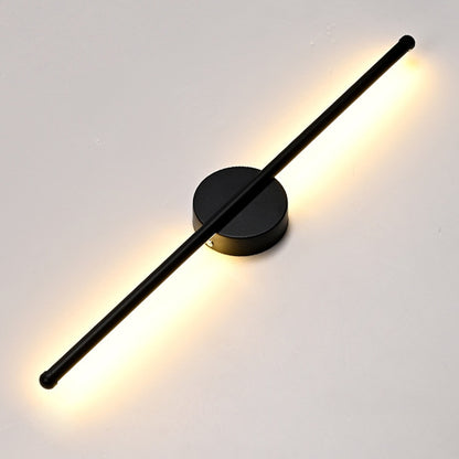 Modern HOMCOM dimmable LED wall light strip, indoor and outdoor sconce, sleek long design with adjustable brightness.