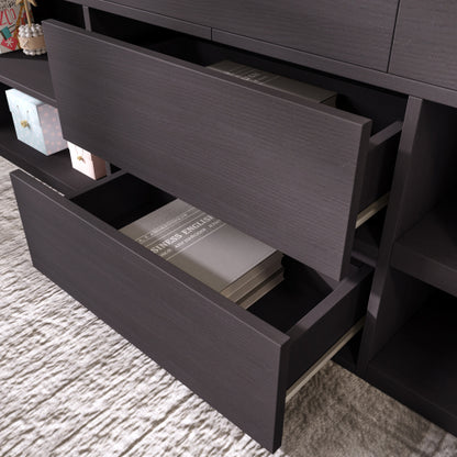White HOMCOM wooden cabin bed with storage drawers and shelves, 3ft single size, low sleeper frame for kids, 90x190 cm.
