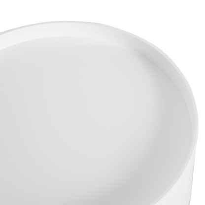 White round coffee table by HOMCOM, 38 x 45 cm with a sleek design and smooth surface, ideal for living room decor.