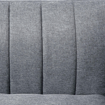 HOMCOM two-seater sofa bed with adjustable backrest, ideal for living room or guest room, featuring modern fabric upholstery.