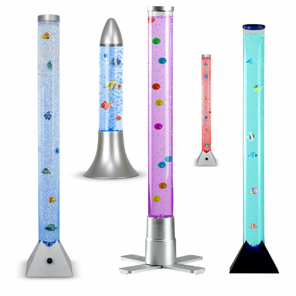 Livoshop 120cm LED bubble lamp with color-changing RGB tower tube, sensory novelty light for decorative ambient lighting.