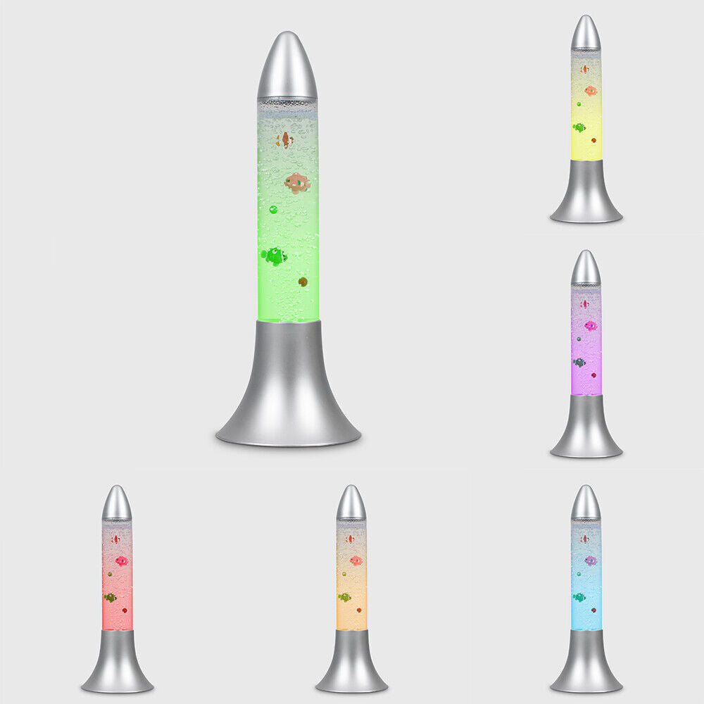 Livoshop LED Bubble Lamp novelty tower light with color-changing RGB effects and sensory bubble tube design.