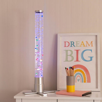 Livoshop 120cm LED Bubble Lamp with colorful changing RGB lights in a tower tube design for sensory and novelty lighting.
