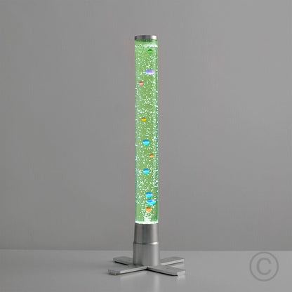 Livoshop 120cm LED Bubble Lamp with color-changing RGB tower design, sensory light, and vibrant bubble effects.