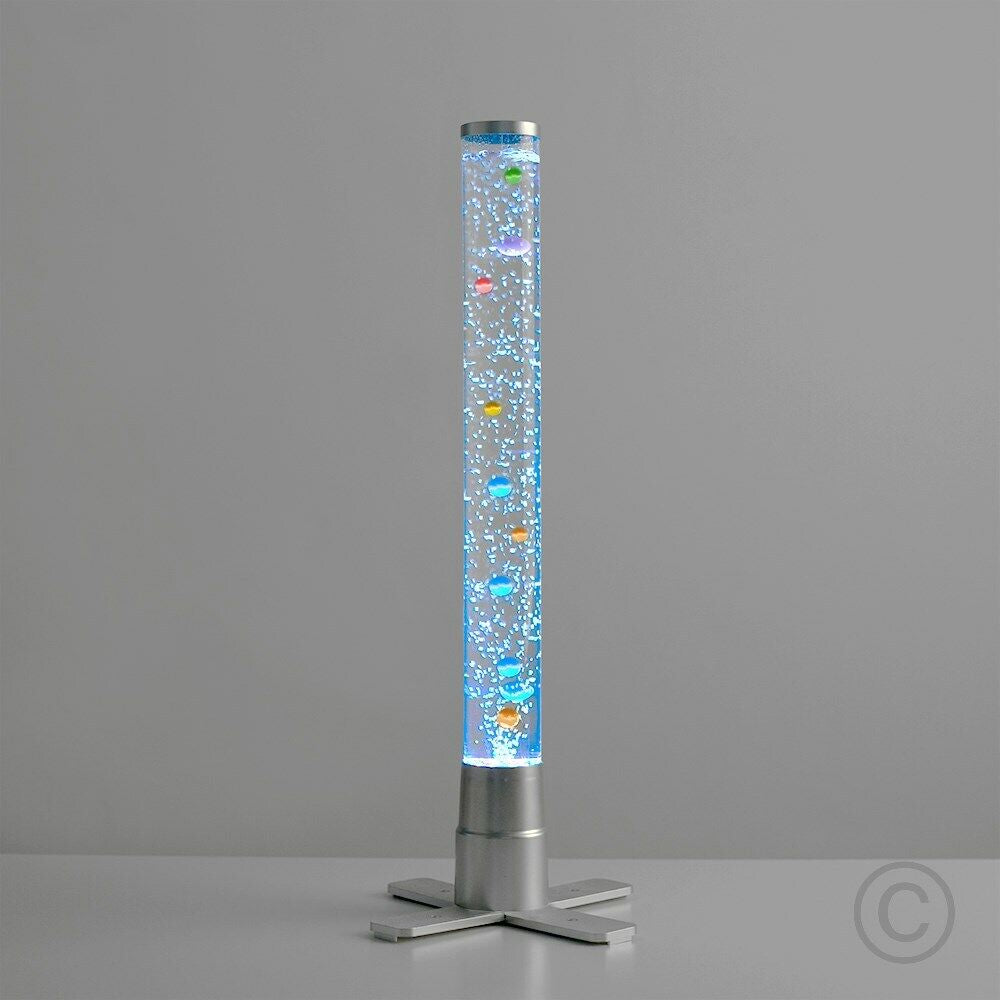 Livoshop 120cm LED bubble lamp with color-changing RGB tower tube, sensory novelty light for ambient decorative lighting.