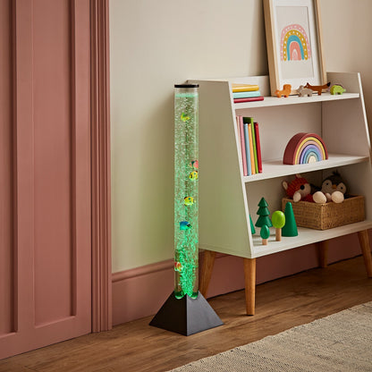 Livoshop 120cm LED bubble lamp with color-changing RGB lighting, sensory tower tube novelty light, illuminated bubbles inside