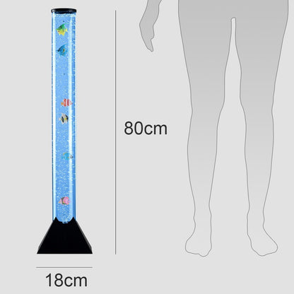 Livoshop 120cm LED Bubble Lamp with color-changing RGB tower tube, sensory novelty light for visual and ambient lighting.