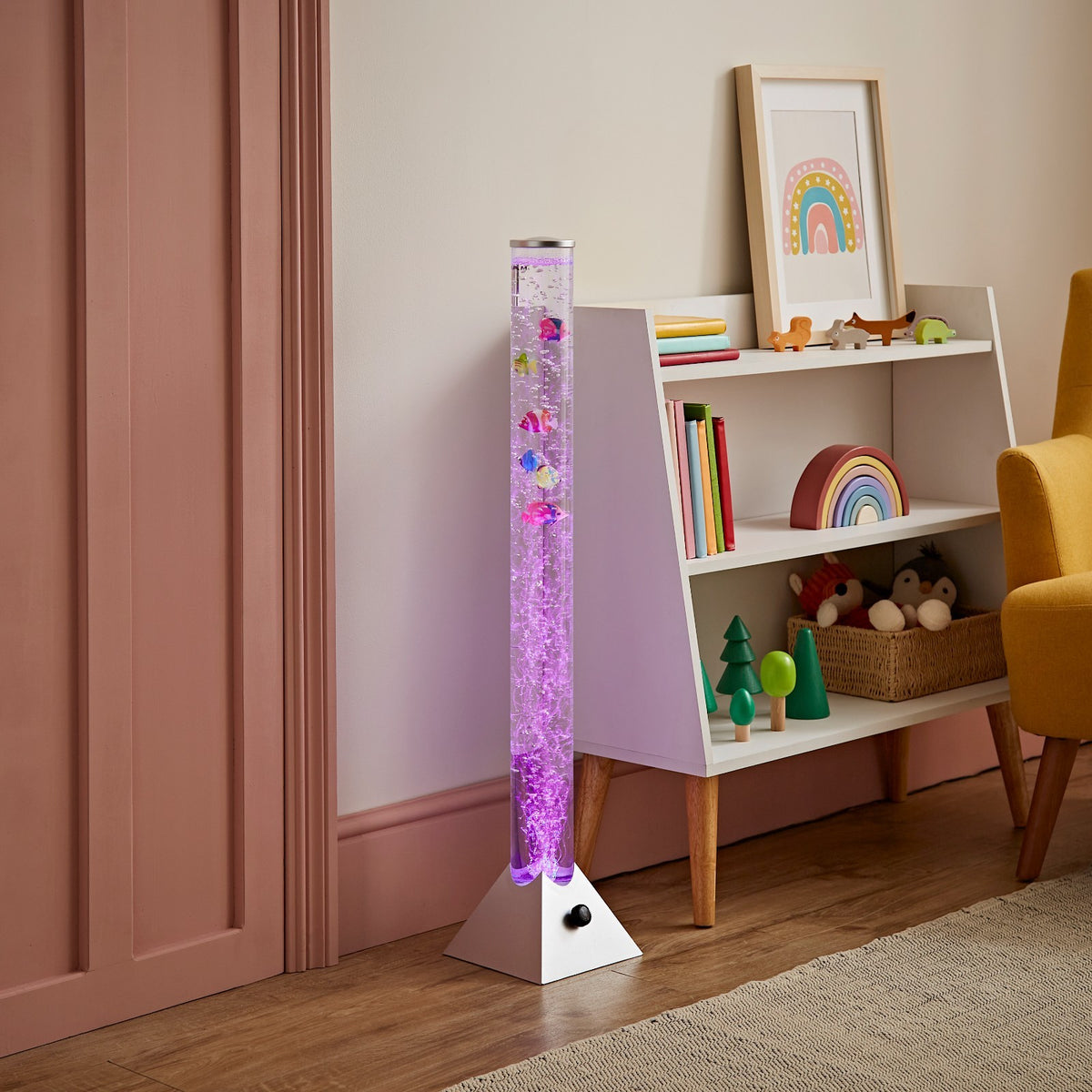 Livoshop 120cm LED Bubble Lamp novelty light with color-changing tower tube and sensory RGB lighting effect.