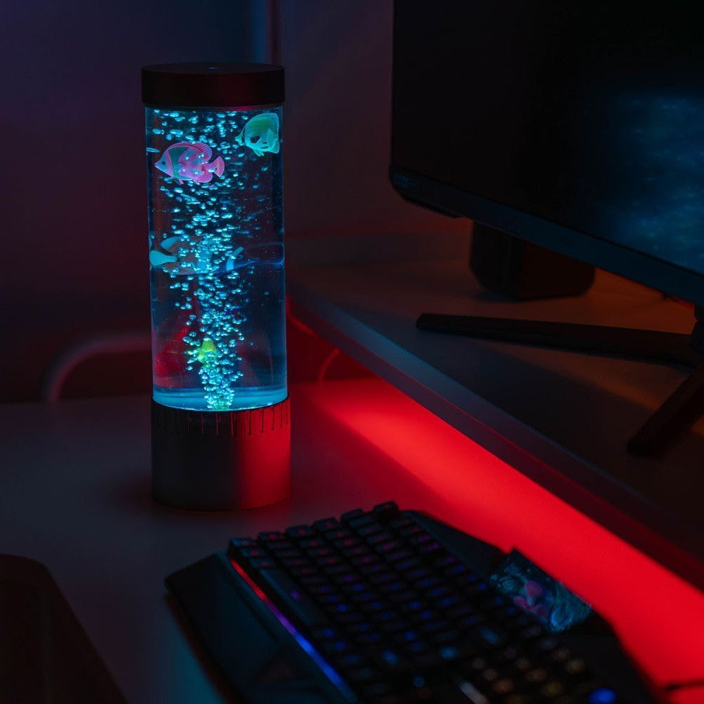 Livoshop 120cm LED Bubble Lamp with color-changing RGB tower tube sensory novelty light, featuring vibrant, dynamic lighting effects.