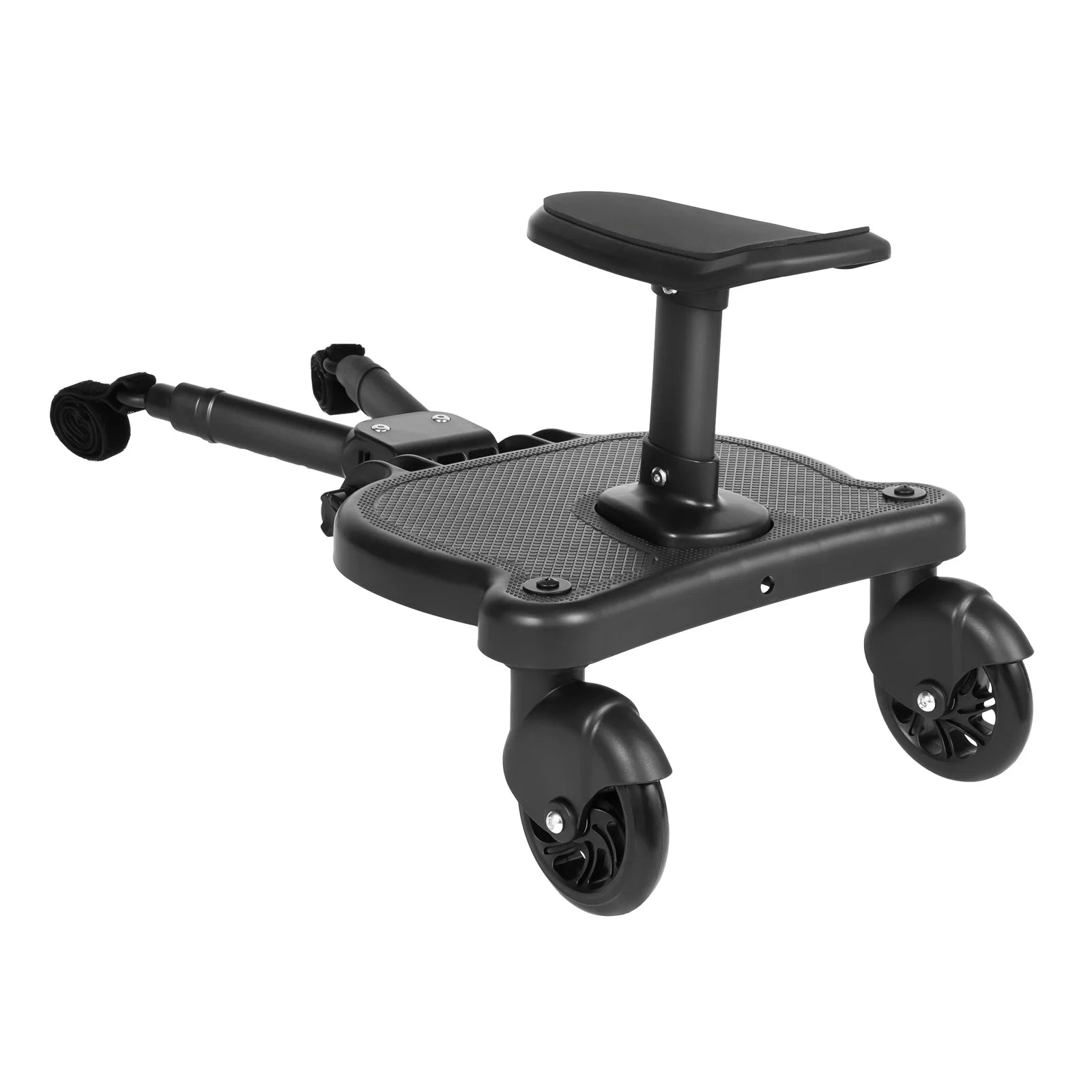 Black Livoshop 2-in-1 universal stroller board with detachable seat, buggy pedal adapter, suitable for kids up to 25kg.