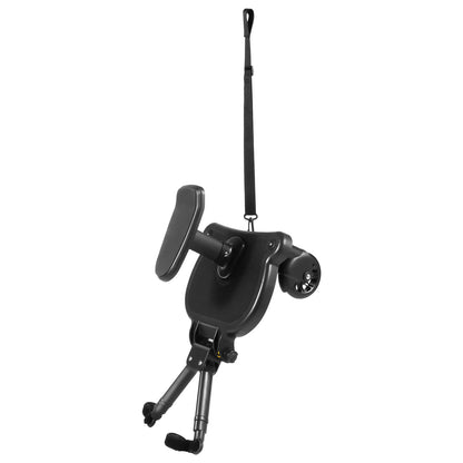 Livoshop black 2-in-1 universal stroller board with detachable seat and pedal adapter for kids up to 25kg, compatible with pushchairs.