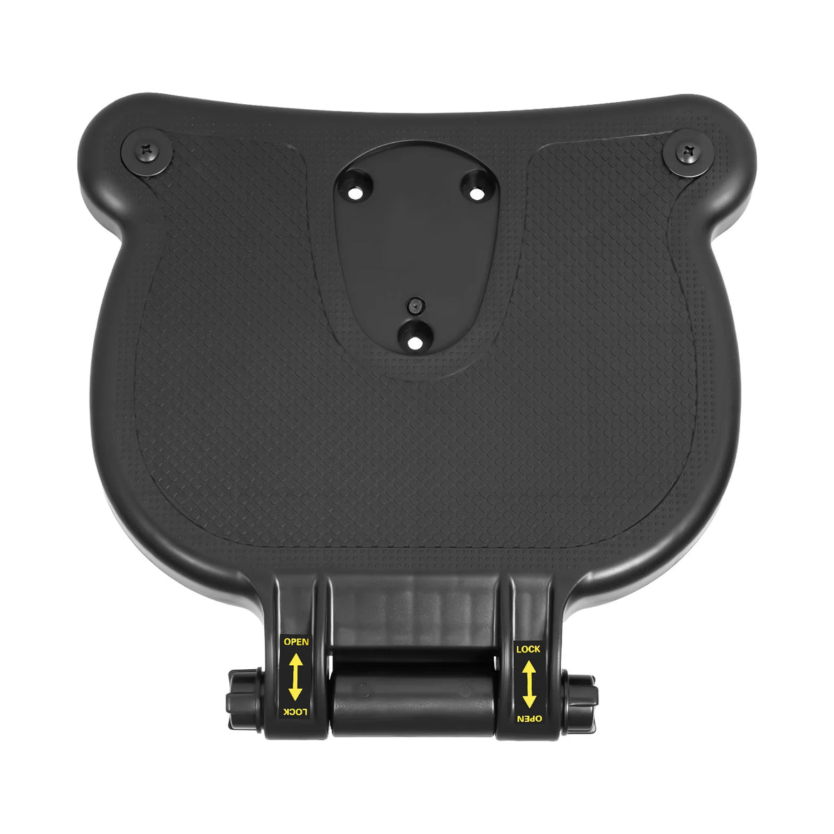 Black Livoshop 2-in-1 universal stroller board with detachable seat, pedal adapter, supports kids up to 25kg, for pushchairs.